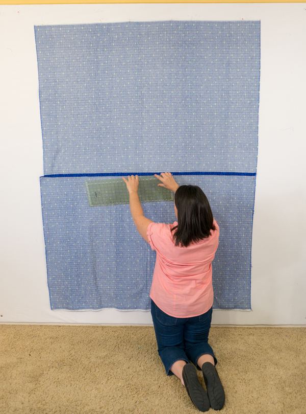 Spray basting a quilt by Christa Quilts