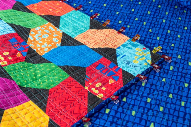 Secure the binding with Wonder Clips