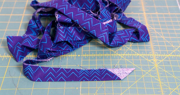 Finished binding, ready to sew