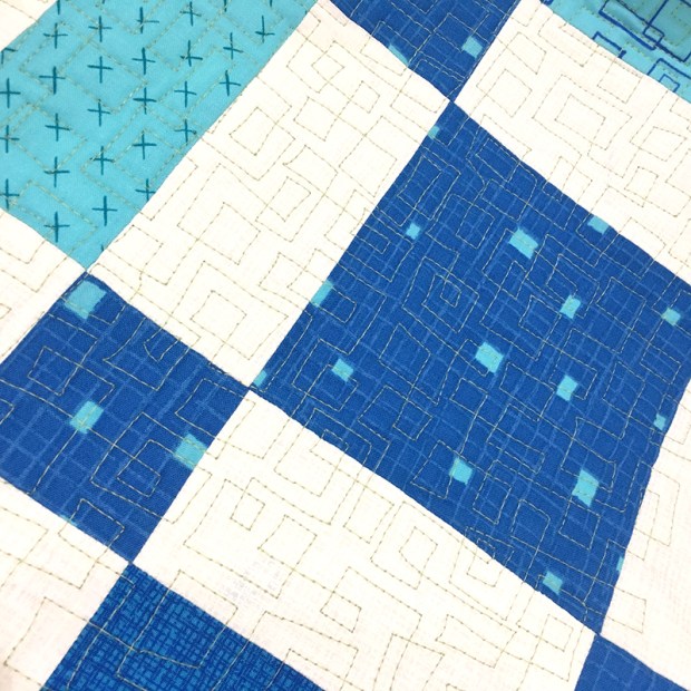 Boxes quilting Detail