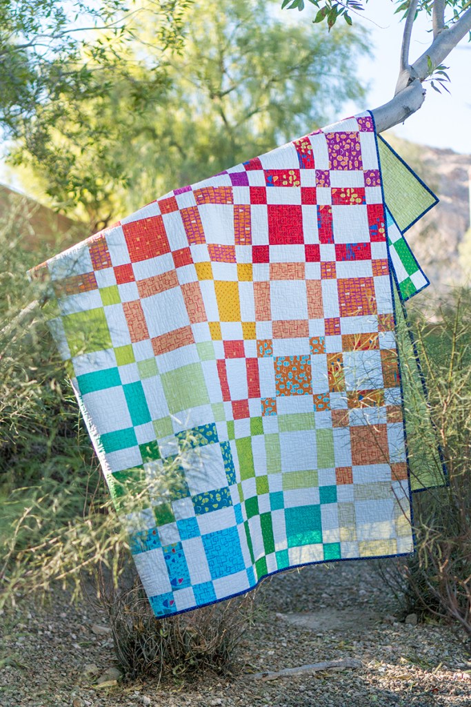 Rainbow Taffy Quilt by Christa Watson. Made from Modern Marks.