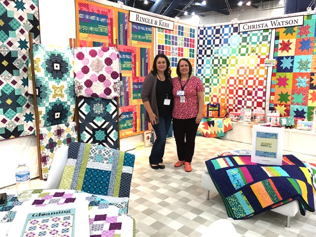 Shelley Cavanna and Christa Watson at Benartex