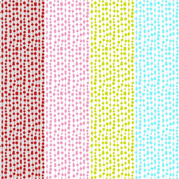 Fandangle fabric - Beaded Curtain