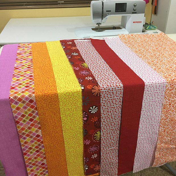 Fandangle Fabrics Warm Colorway