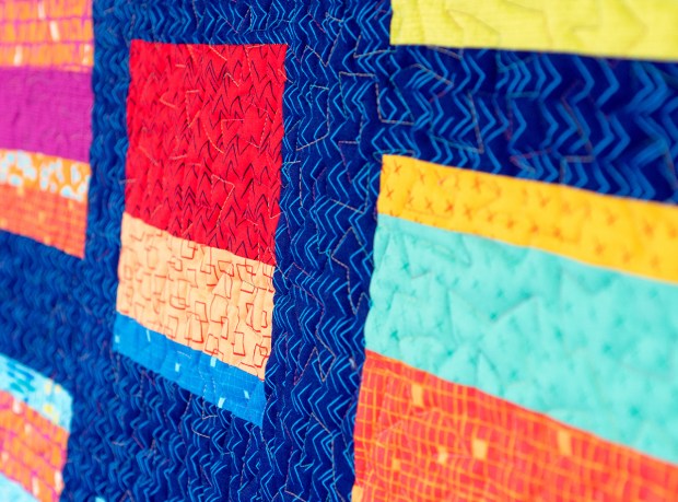 Improv Squares quilt