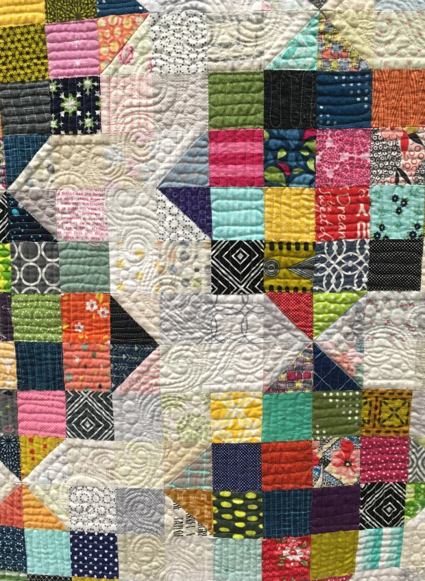 Scrap Happy Machine Quilting Detail