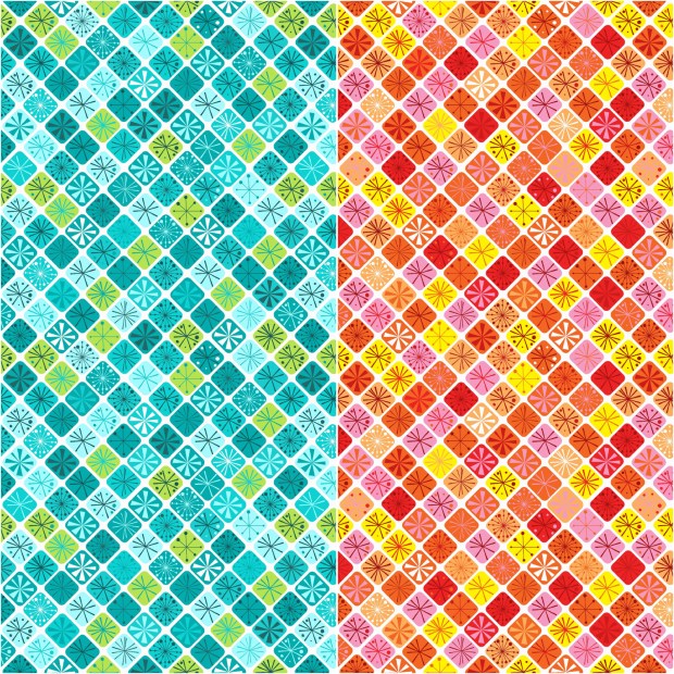 Fandangle fabric - Sparkling Squares