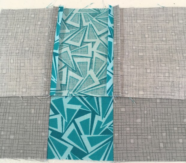 Lining up block seams