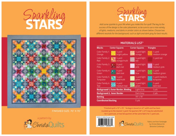 Sparkling Stars Quilt Pattern
