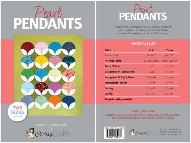 Pearl Pendants Quilt Pattern by Heather Black and Christa Watson