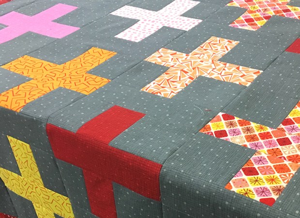 Press the quilt on both sides