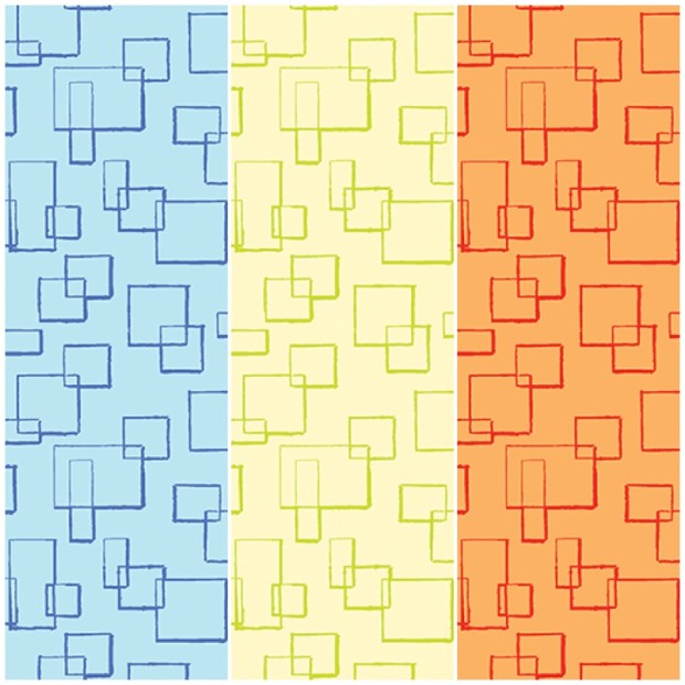 Modern Marks Fabric Boxes Print by Christa Watson