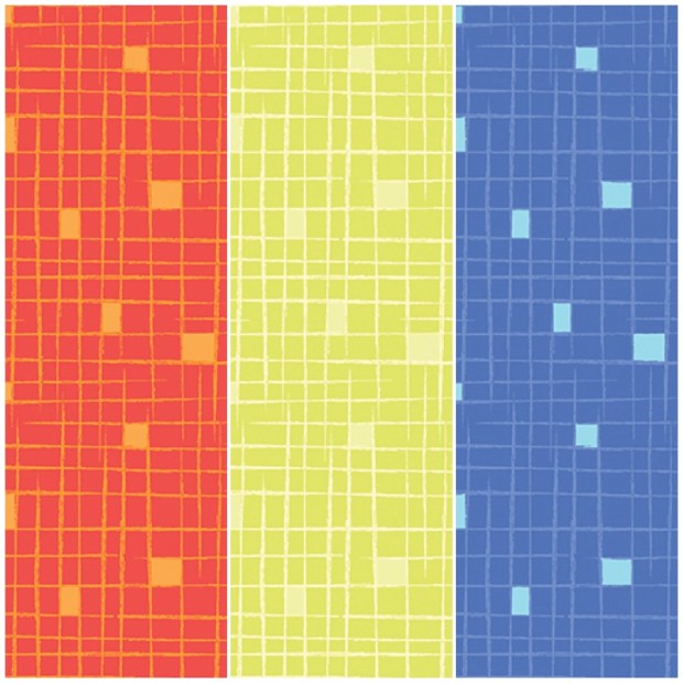 Modern Marks Fabric Crosshatch Print by Christa Watson