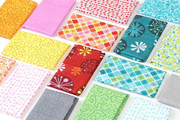 Fandangle fabrics for quilt along