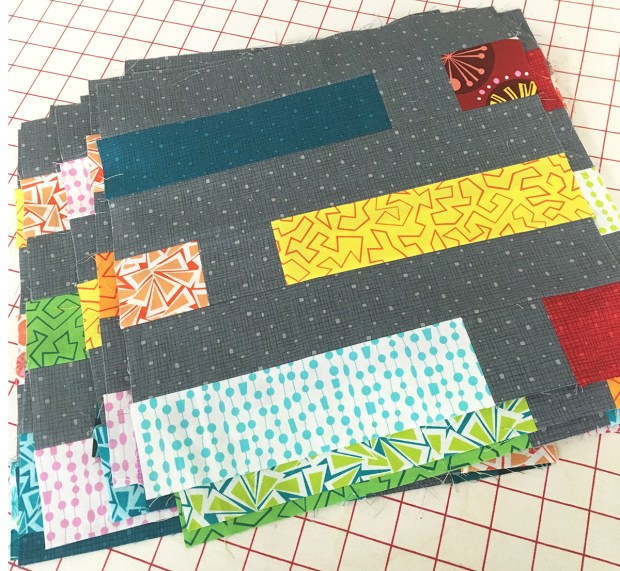 Finished Dot n Dash Quilt Blocks