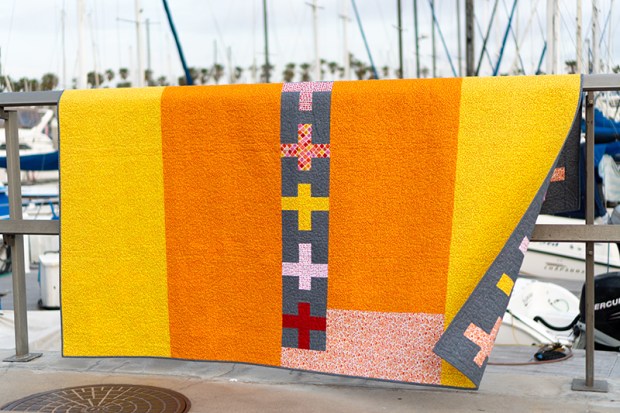 Surplus Strips Warm Pieced backing