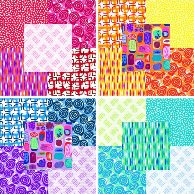 Abstract Garden by Christa Watson for Benartex