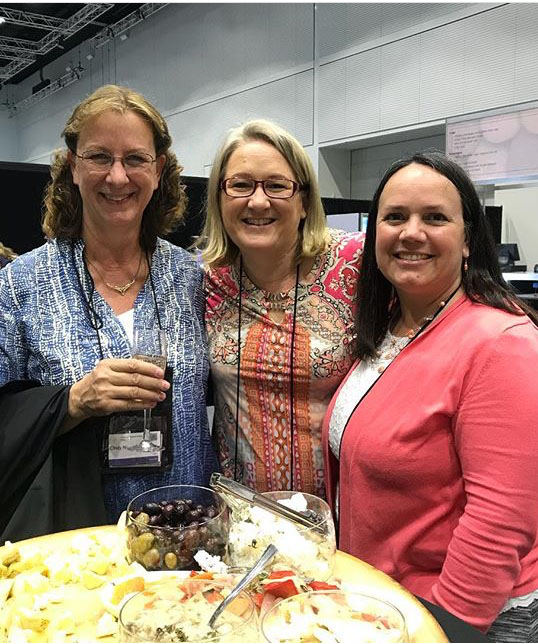 Cindy Needham, Helen Stubbings and Christa Watson at AMQF