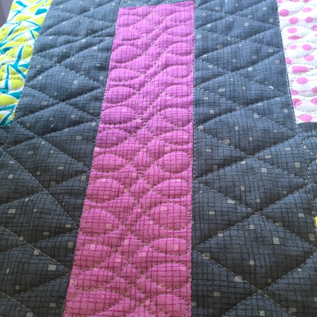Cursive L's Dense Quilting