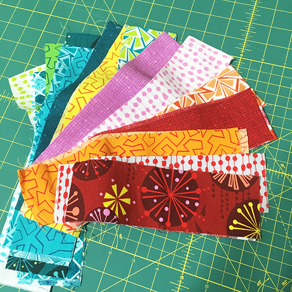 Binding from leftover jelly roll strips