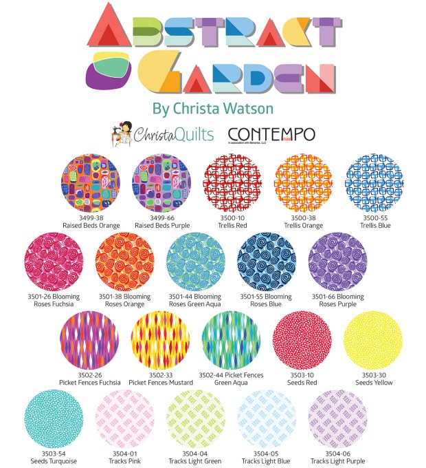 Abstract Garden Fabric