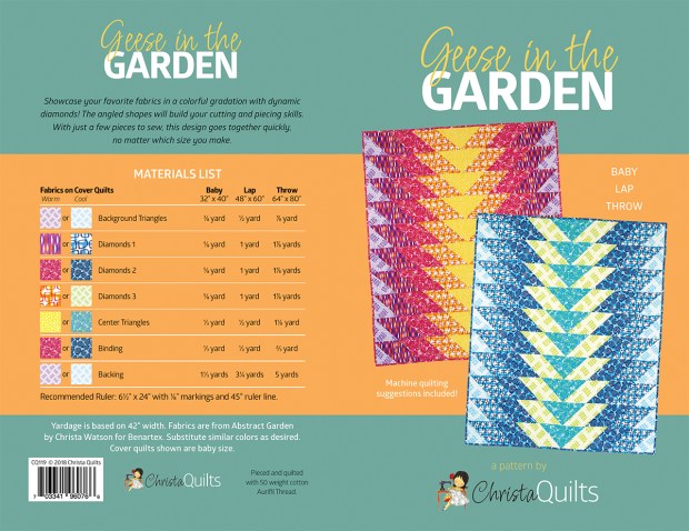 Geese in the Garden quilt pattern