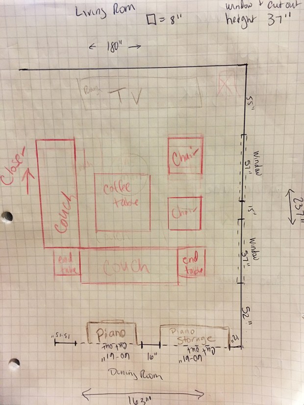 Floor plan sketch