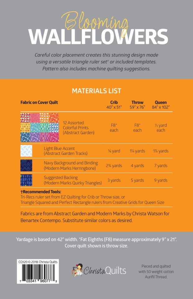 Blooming Wallflowers Supply List
