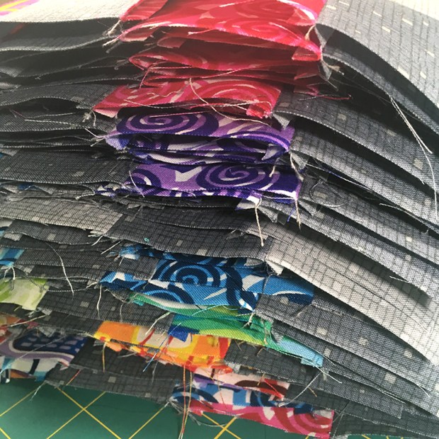 Rainbow Weave Quilt blocks