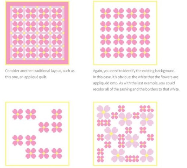 Example from Quilter's Negative Space Handbook
