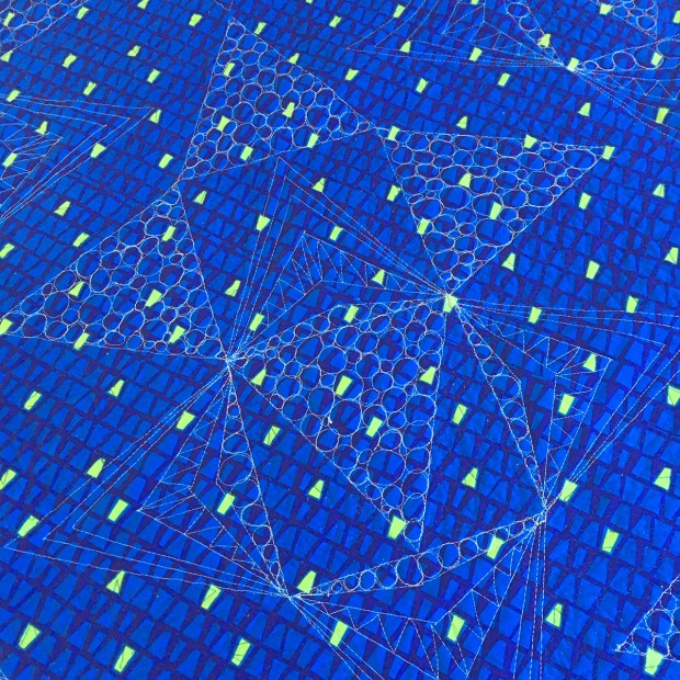 Free Motion Quilting Blooming Wallflowers