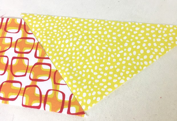 Sewing 45 degree angles