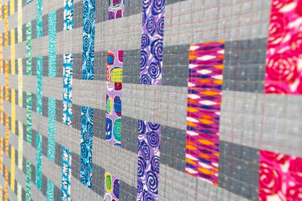 Machine Quilting Random Crosshatch