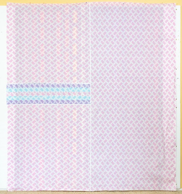 Abstract Garden Pieced backing