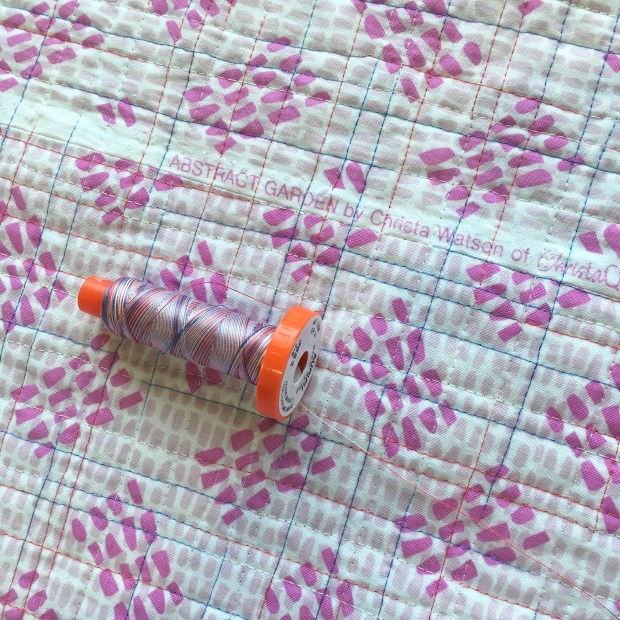 Machine Quilting Random Crosshatch