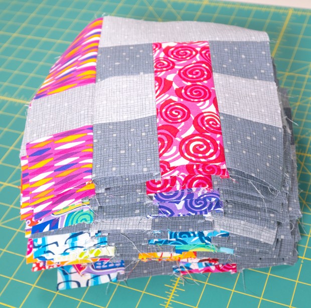 Rainbow Weave Quilt Blocks