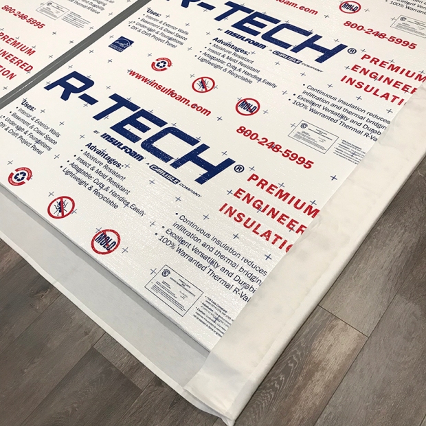 Wrapping the board in flannel