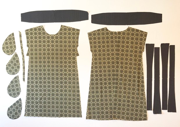 Black Yellow Terrace Dresss