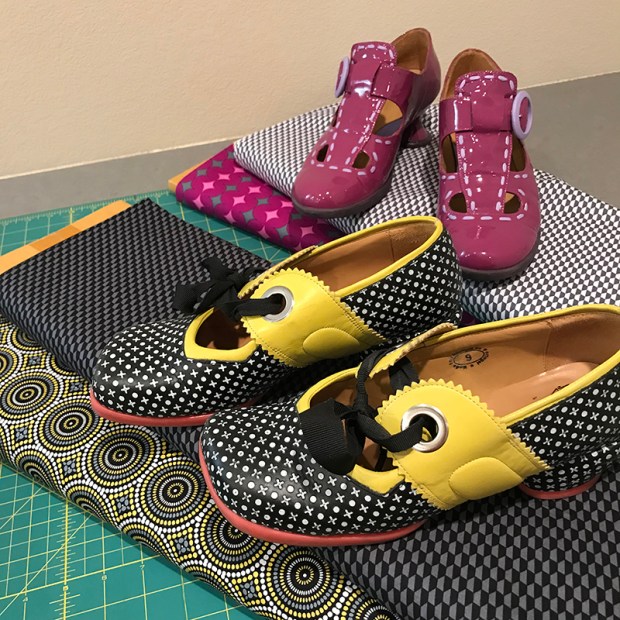 Geo Pop Fabric Fluevog Shoes