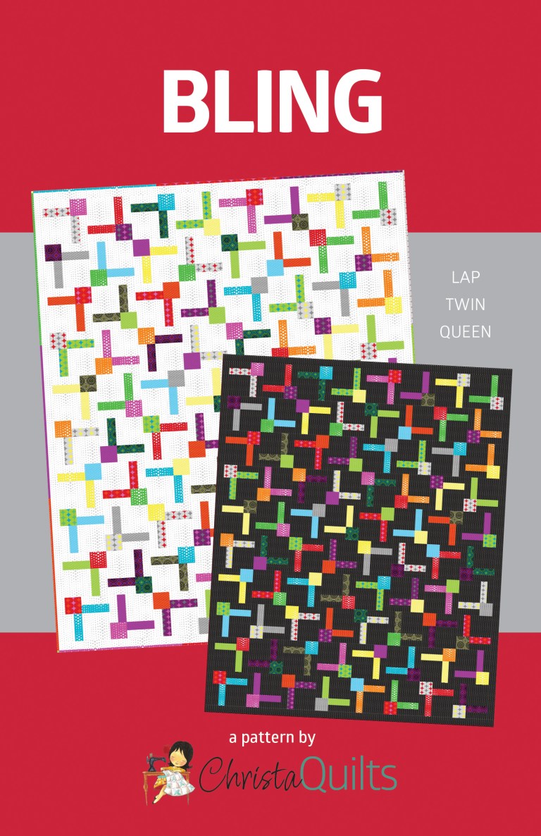 Bling Pattern Draw The Making of Bling Quilt Part 1 of 4 – Choosing Fabrics – Christa Quilts