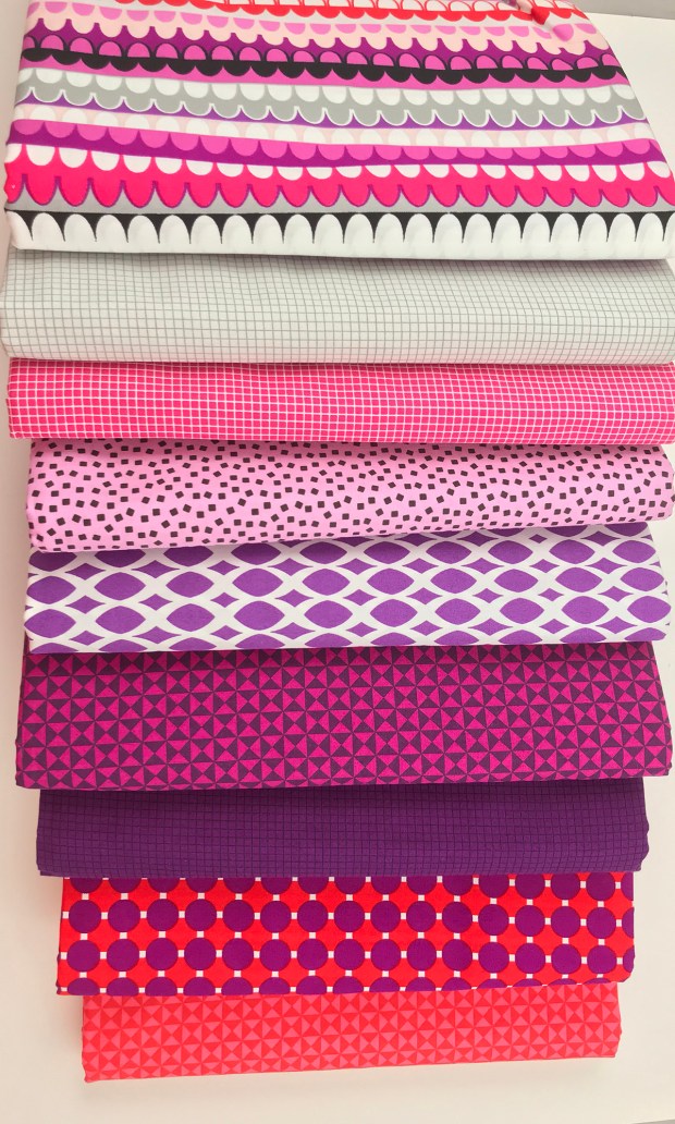 Gridwork in Amethyst by Christa Watson for Benartex