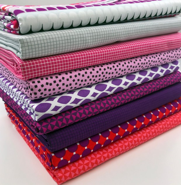 Gridwork in Amethyst by Christa Watson for Benartex