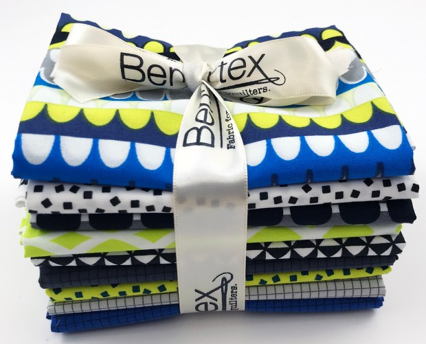 Gridwork Citron by Christa Watson for Benartex