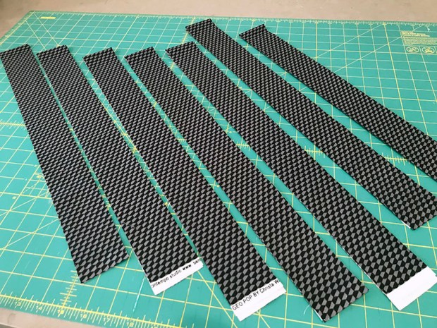 Geo Pop fabric for binding