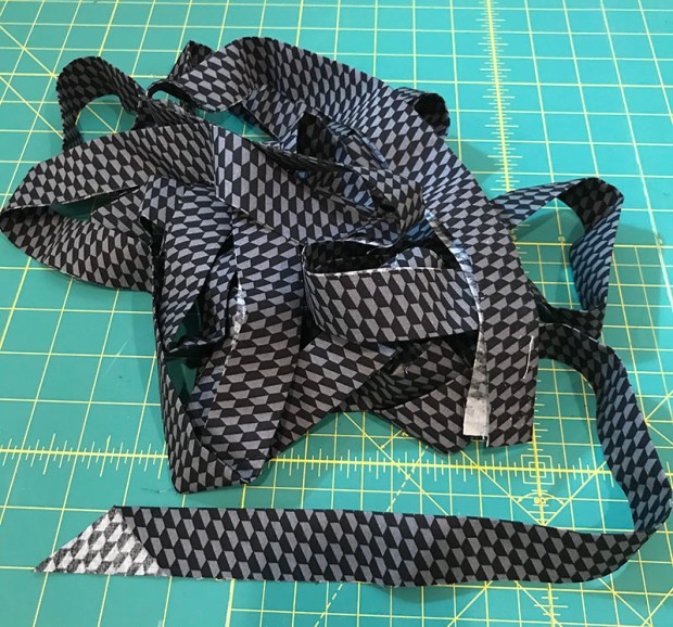 Tiny Hex Fabric Binding