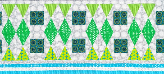 Infrastructure Quilt Detail Geo Pop Fabric