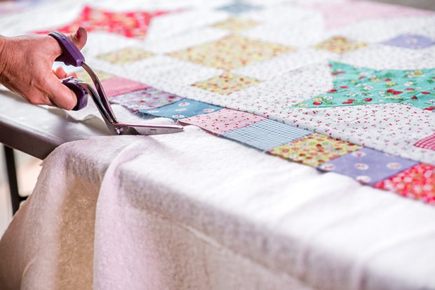 Quilt Basting with Christa