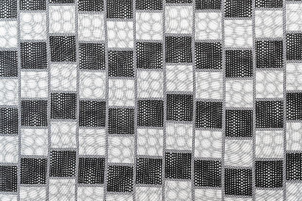 Optical Illusion Quilt Detail