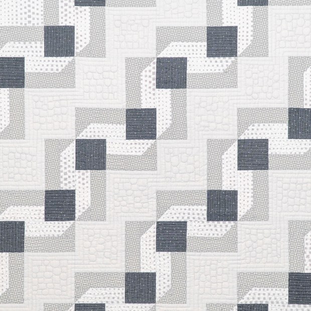 Interlinked Free Motion Quilt Detail