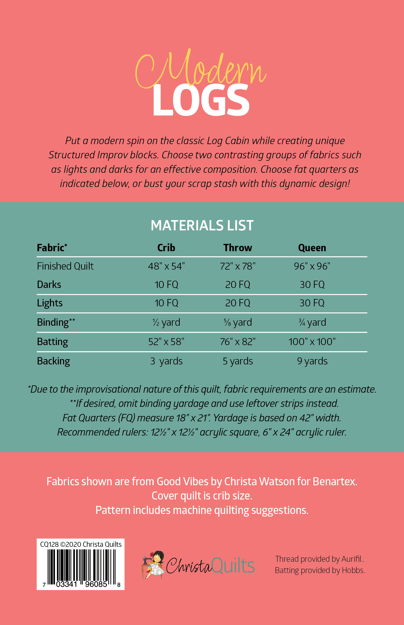 Modern Logs by Christa Watson